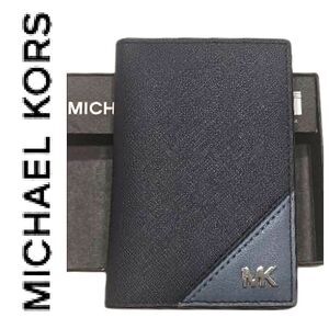 Michael Kors Rivington Logo Bi-Fold Card Case- DK Chambray